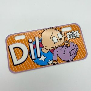 Vintage Nickelodeon Rugrats Dil 1998 Mini License Plate